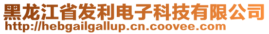 黑龍江省發(fā)利電子科技有限公司