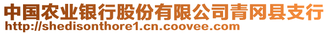 中國農(nóng)業(yè)銀行股份有限公司青岡縣支行