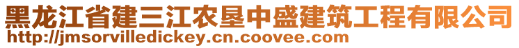 黑龍江省建三江農(nóng)墾中盛建筑工程有限公司