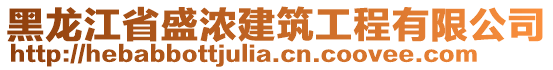 黑龍江省盛濃建筑工程有限公司