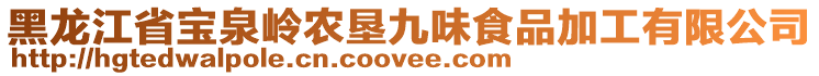 黑龍江省寶泉嶺農(nóng)墾九味食品加工有限公司