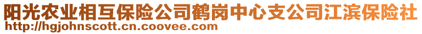 陽(yáng)光農(nóng)業(yè)相互保險(xiǎn)公司鶴崗中心支公司江濱保險(xiǎn)社