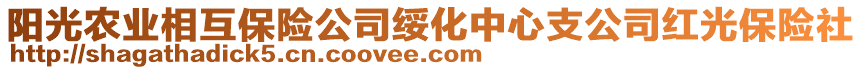 陽光農(nóng)業(yè)相互保險公司綏化中心支公司紅光保險社