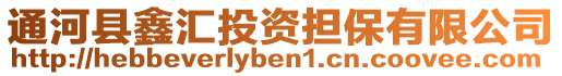 通河縣鑫匯投資擔(dān)保有限公司