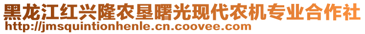 黑龍江紅興隆農(nóng)墾曙光現(xiàn)代農(nóng)機專業(yè)合作社