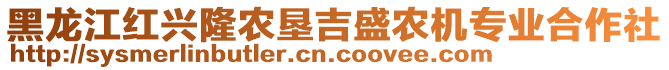 黑龍江紅興隆農(nóng)墾吉盛農(nóng)機專業(yè)合作社