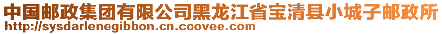 中國(guó)郵政集團(tuán)有限公司黑龍江省寶清縣小城子郵政所