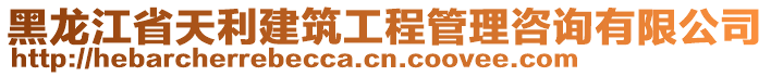 黑龍江省天利建筑工程管理咨詢有限公司