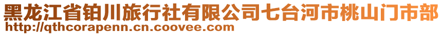 黑龍江省鉑川旅行社有限公司七臺河市桃山門市部