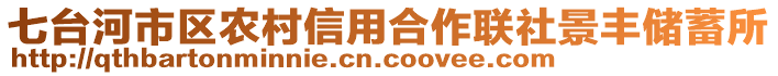 七臺河市區農村信用合作聯社景豐儲蓄所