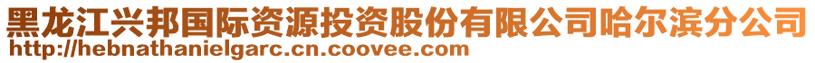 黑龍江興邦國際資源投資股份有限公司哈爾濱分公司