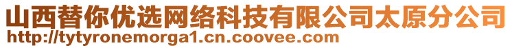 山西替你優(yōu)選網(wǎng)絡(luò)科技有限公司太原分公司