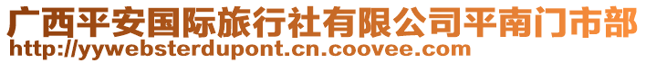 廣西平安國際旅行社有限公司平南門市部