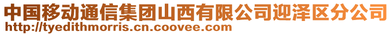 中國移動通信集團(tuán)山西有限公司迎澤區(qū)分公司