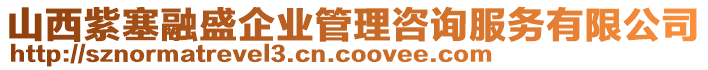 山西紫塞融盛企业管理咨询服务有限公司