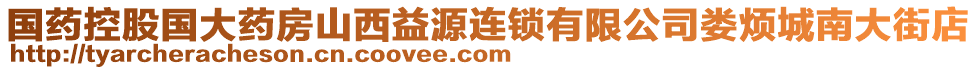 國藥控股國大藥房山西益源連鎖有限公司婁煩城南大街店