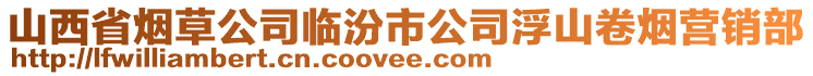 山西省烟草公司临汾市公司浮山卷烟营销部