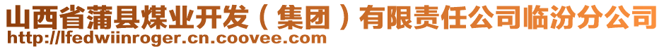 山西省蒲縣煤業(yè)開(kāi)發(fā)（集團(tuán)）有限責(zé)任公司臨汾分公司