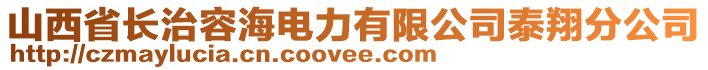 山西省長治容海電力有限公司泰翔分公司