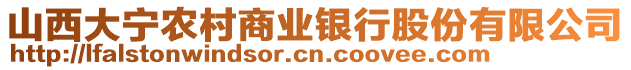 山西大寧農(nóng)村商業(yè)銀行股份有限公司