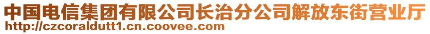 中國(guó)電信集團(tuán)有限公司長(zhǎng)治分公司解放東街營(yíng)業(yè)廳