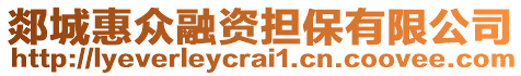 郯城惠眾融資擔(dān)保有限公司