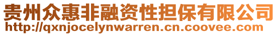 貴州眾惠非融資性擔(dān)保有限公司