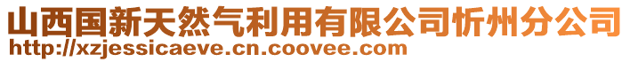 山西國新天然氣利用有限公司忻州分公司