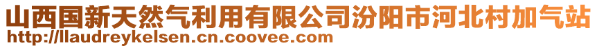山西國新天然氣利用有限公司汾陽市河北村加氣站