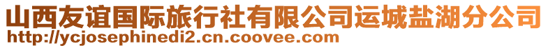 山西友誼國際旅行社有限公司運城鹽湖分公司