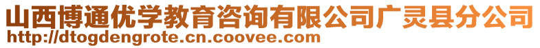 山西博通優(yōu)學(xué)教育咨詢有限公司廣靈縣分公司