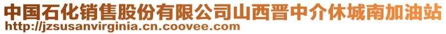 中國石化銷售股份有限公司山西晉中介休城南加油站