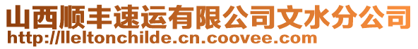 山西順豐速運(yùn)有限公司文水分公司