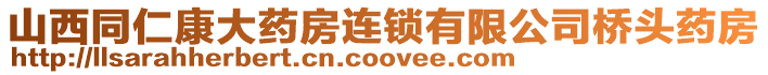 山西同仁康大藥房連鎖有限公司橋頭藥房