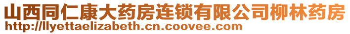 山西同仁康大药房连锁有限公司柳林药房