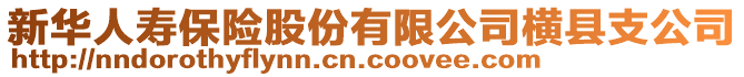 新華人壽保險股份有限公司橫縣支公司