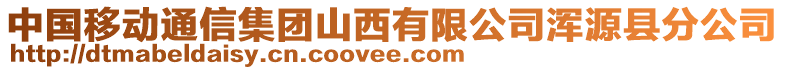 中国移动通信集团山西有限公司浑源县分公司