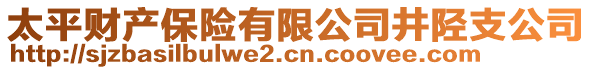 太平財(cái)產(chǎn)保險(xiǎn)有限公司井陘支公司