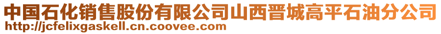 中國(guó)石化銷售股份有限公司山西晉城高平石油分公司