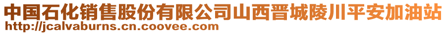 中國(guó)石化銷售股份有限公司山西晉城陵川平安加油站