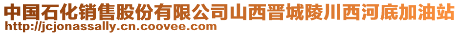 中國(guó)石化銷(xiāo)售股份有限公司山西晉城陵川西河底加油站
