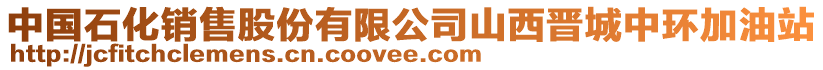 中國(guó)石化銷售股份有限公司山西晉城中環(huán)加油站