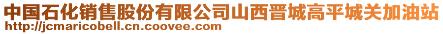 中國石化銷售股份有限公司山西晉城高平城關加油站
