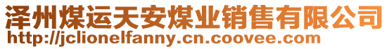 澤州煤運天安煤業(yè)銷售有限公司