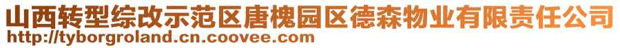 山西轉型綜改示范區(qū)唐槐園區(qū)德森物業(yè)有限責任公司