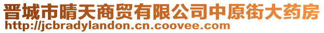 晉城市晴天商貿(mào)有限公司中原街大藥房