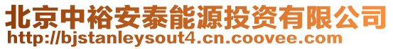 北京中裕安泰能源投資有限公司