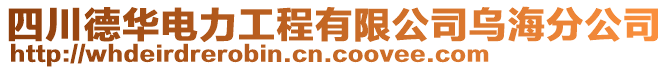 四川德華電力工程有限公司烏海分公司