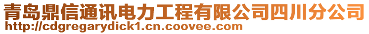 青島鼎信通訊電力工程有限公司四川分公司