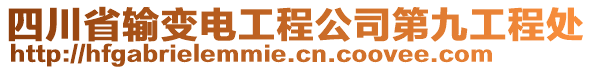 四川省輸變電工程公司第九工程處